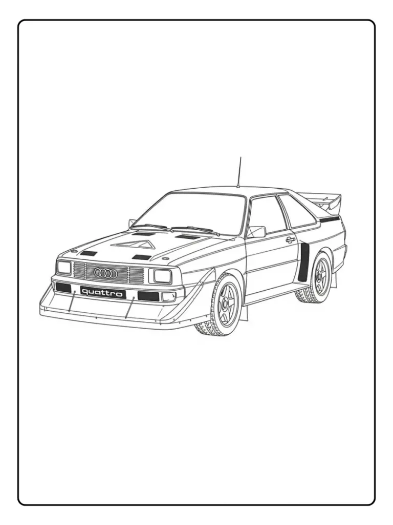 Coloriage Voiture Audi (7)