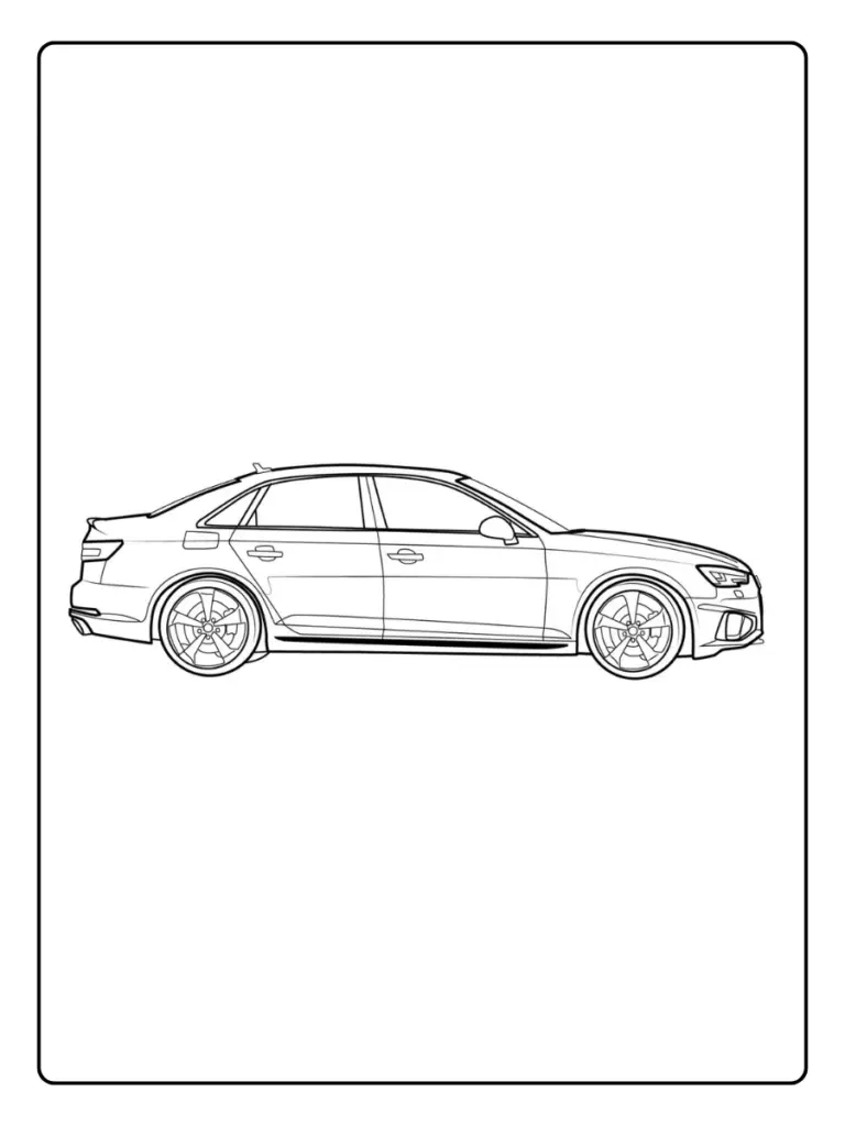 Coloriage Voiture Audi (9)