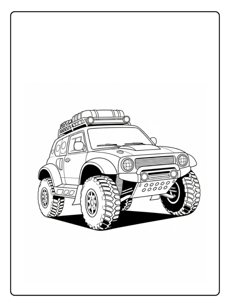 Coloriage Voiture Dakar (1)