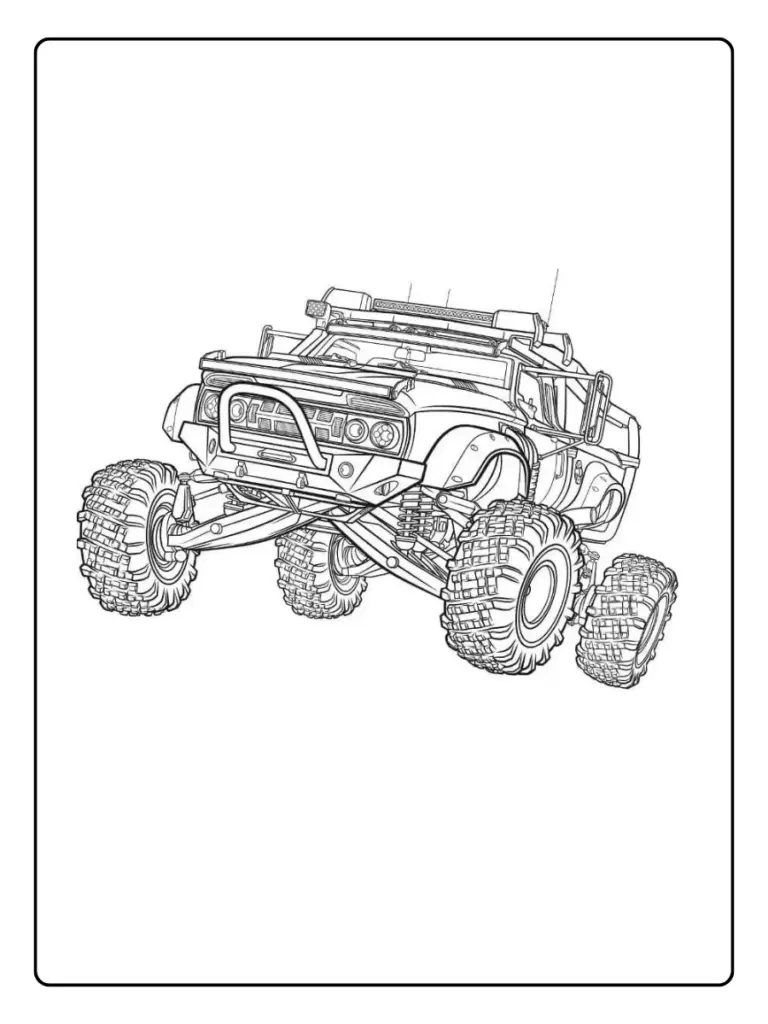Coloriage Voiture Dakar (11)