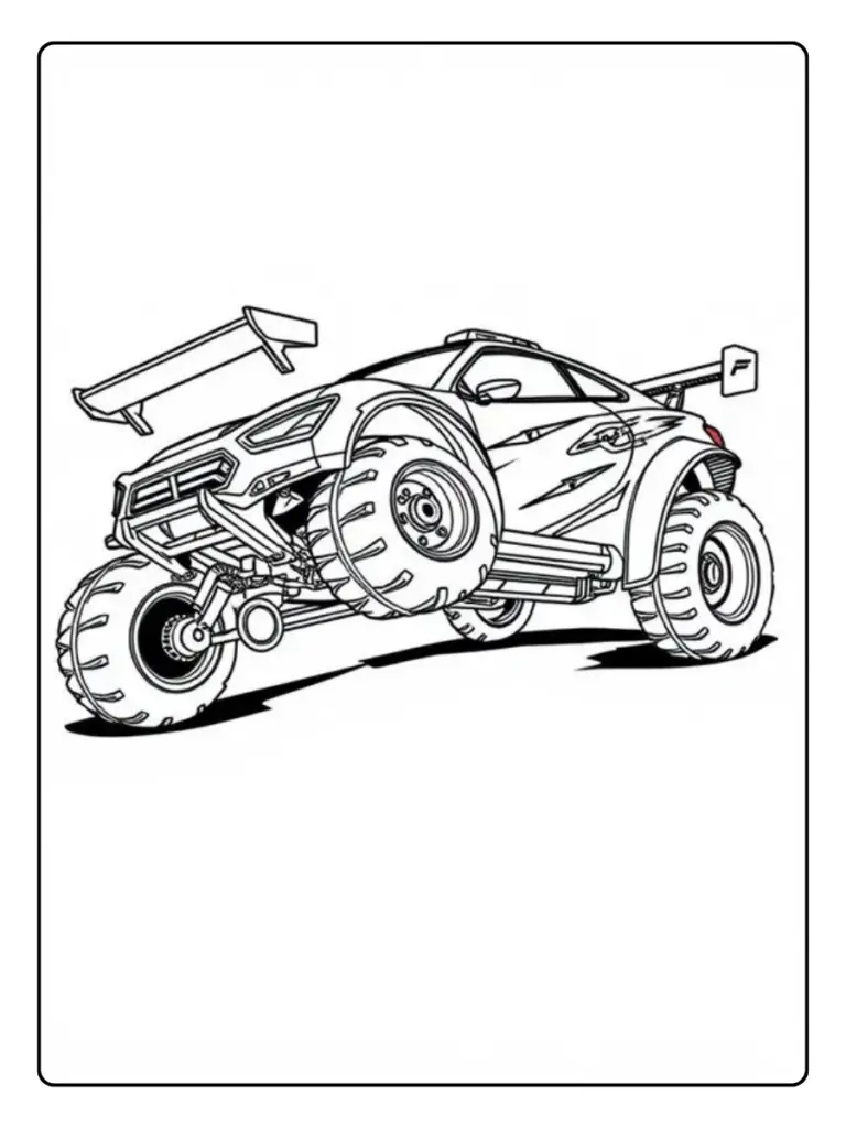 Coloriage Voiture Dakar (3)