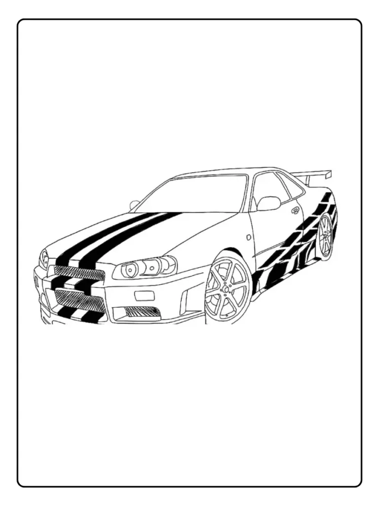 Coloriage Voiture Fast and Furious (11)