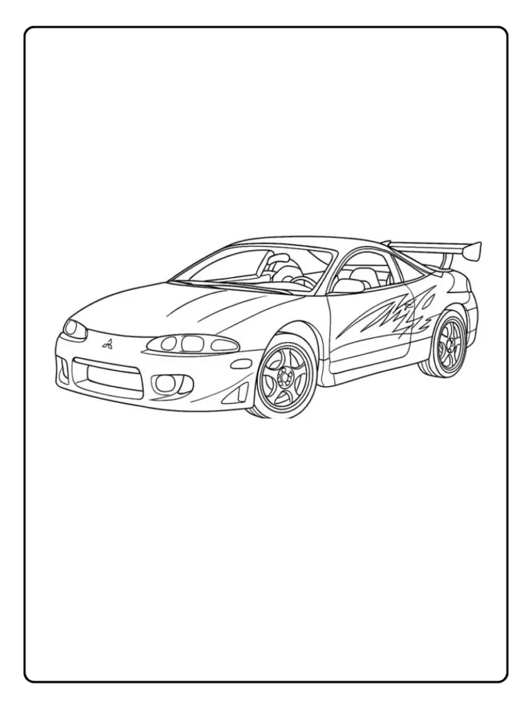 Coloriage Voiture Fast and Furious (13)