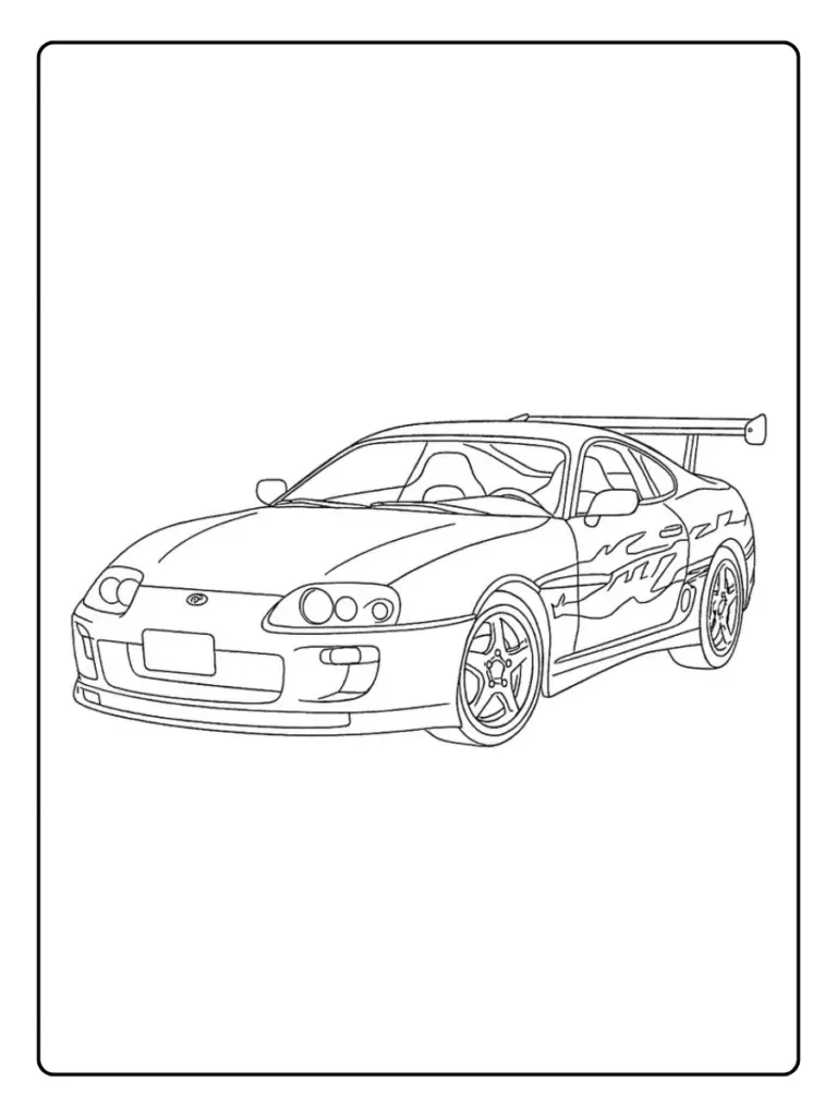 Coloriage Voiture Fast and Furious (14)