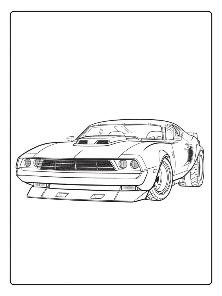 Coloriage Voiture Fast and Furious (4)