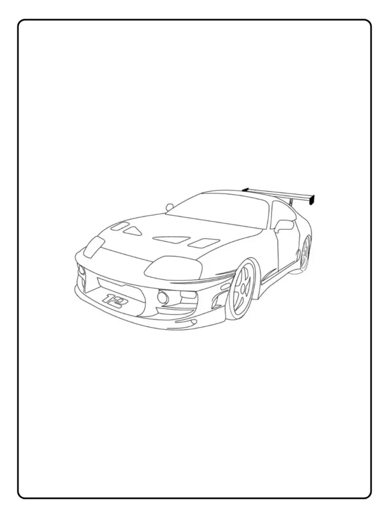 Coloriage Voiture Fast and Furious (5)