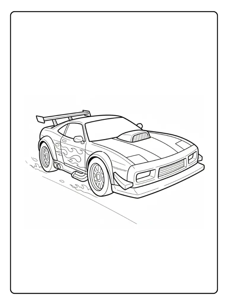 Coloriage Voiture Fast and Furious (6)