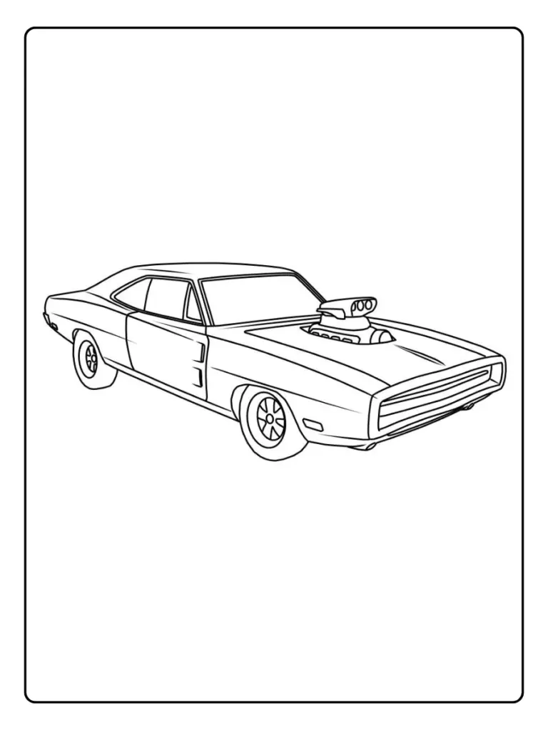 Coloriage Voiture Fast and Furious (7)