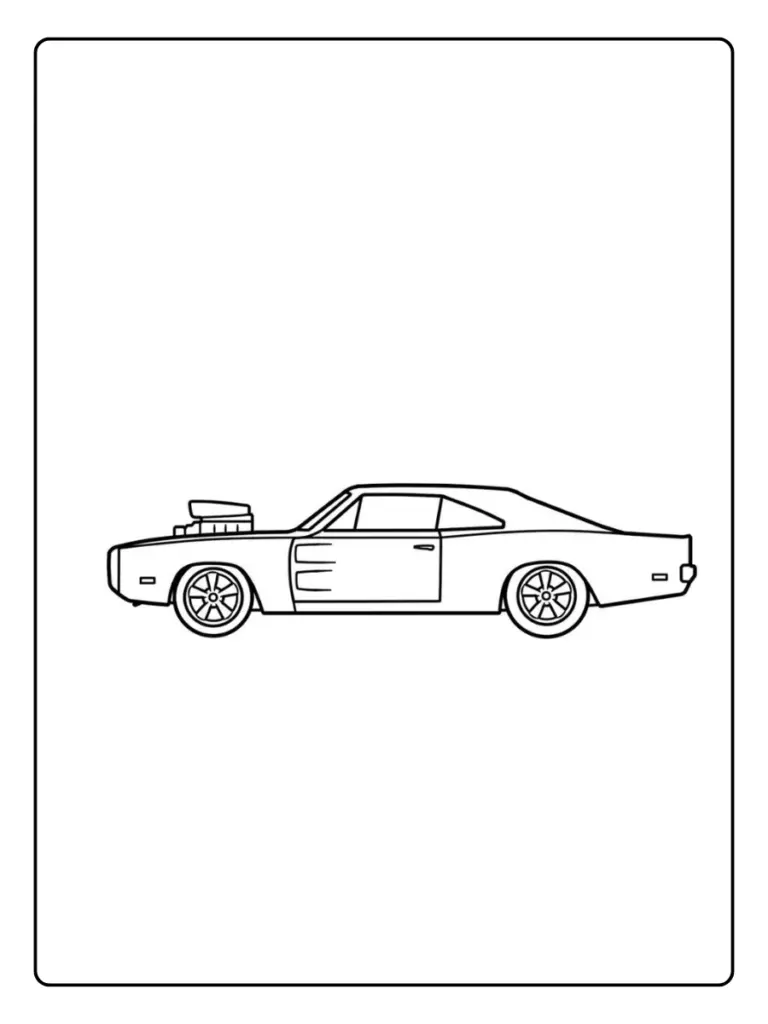 Coloriage Voiture Fast and Furious (9)