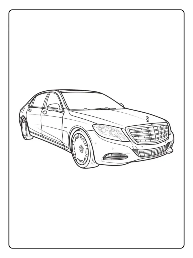 Coloriage Voiture Mercedes (10)