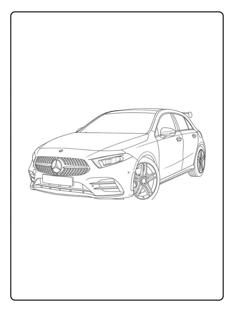 Coloriage Voiture Mercedes (15)
