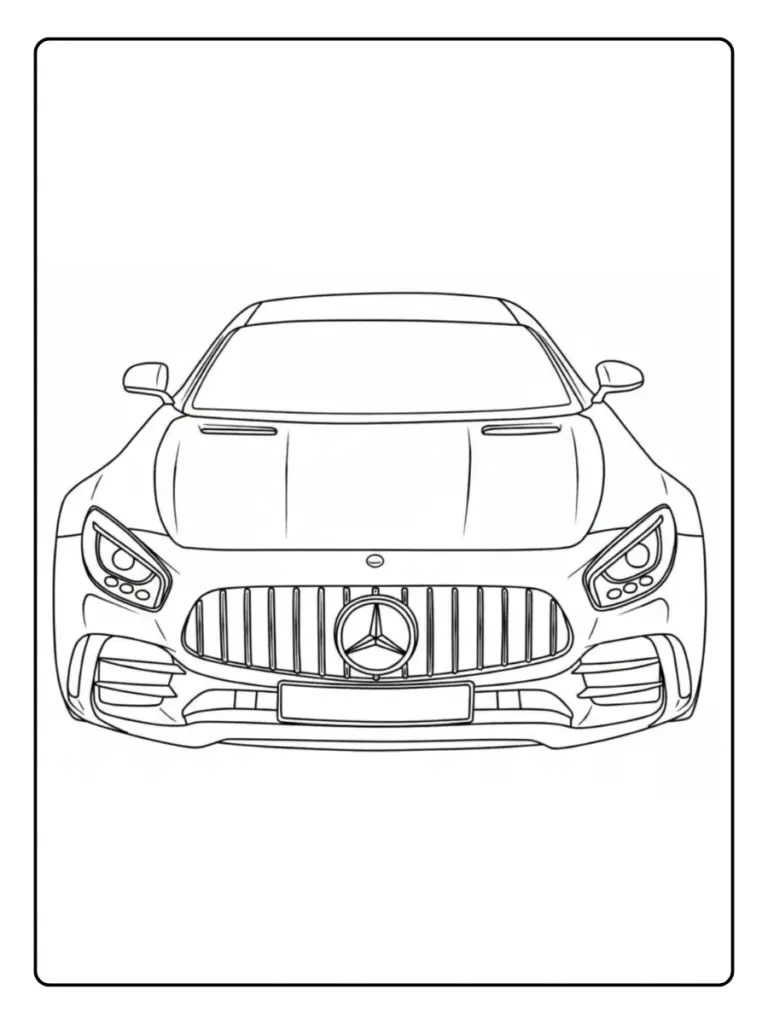 Coloriage Voiture Mercedes (2)