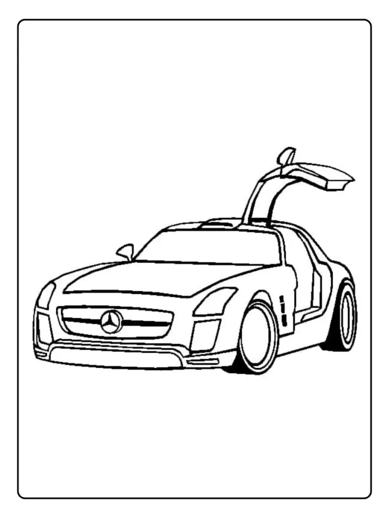 Coloriage Voiture Mercedes (5)