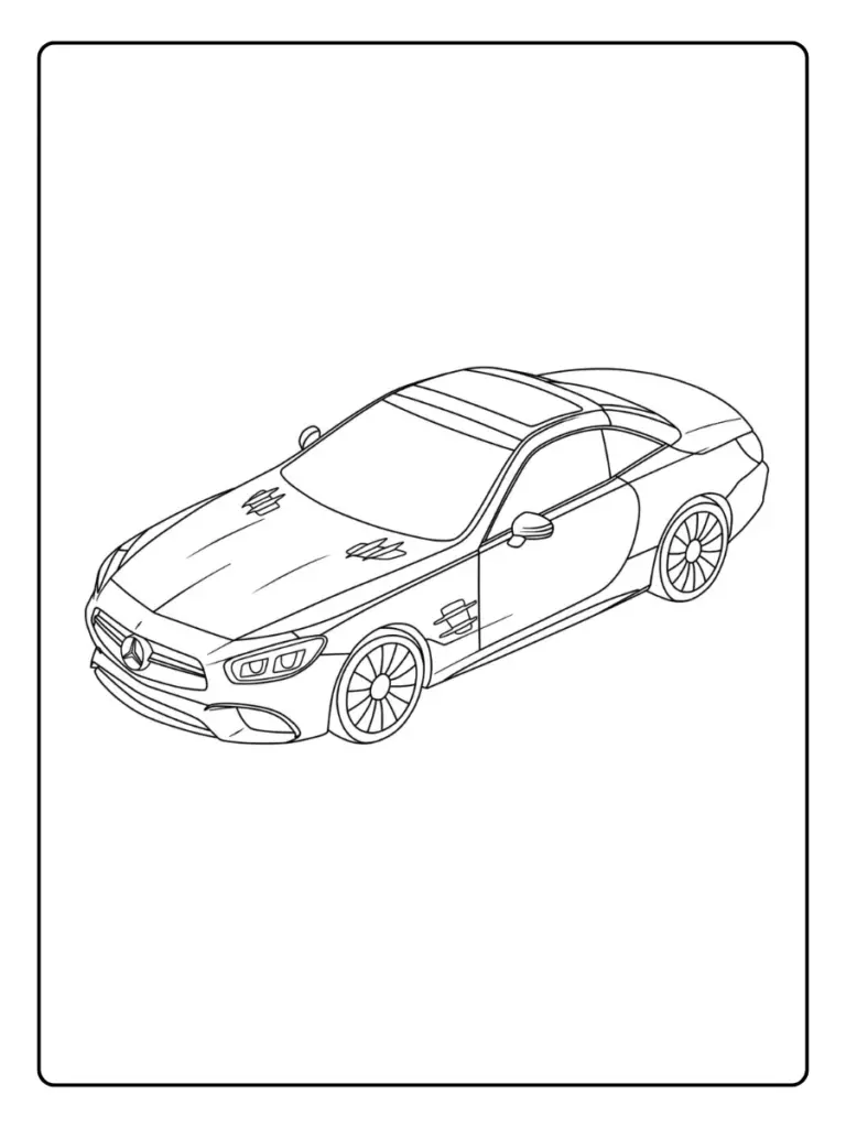 Coloriage Voiture Mercedes (6)