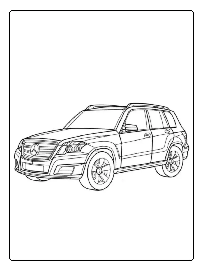 Coloriage Voiture Mercedes (7)