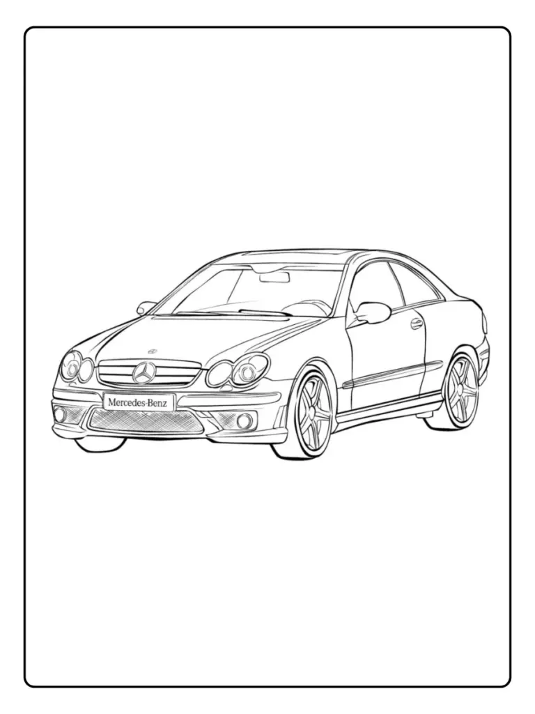Coloriage Voiture Mercedes (9)