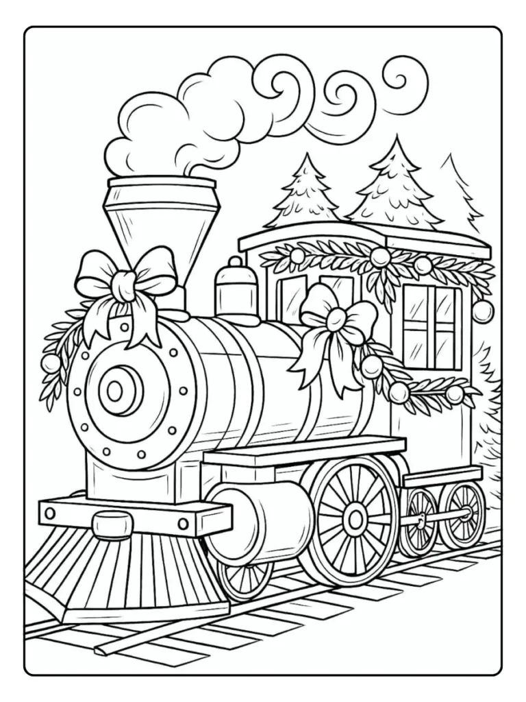 Coloriage Voiture Noel (1)