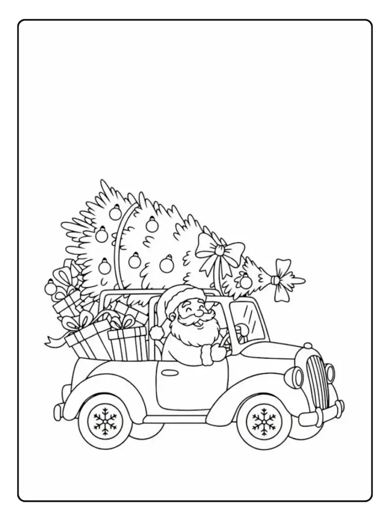 Coloriage Voiture Noel (13)