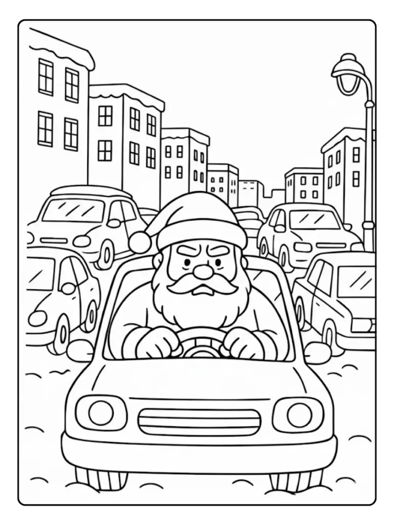 Coloriage Voiture Noel (3)