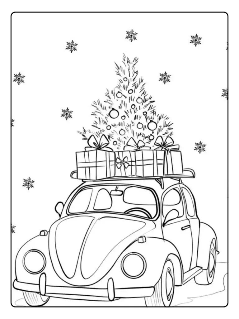 Coloriage Voiture Noel (4)