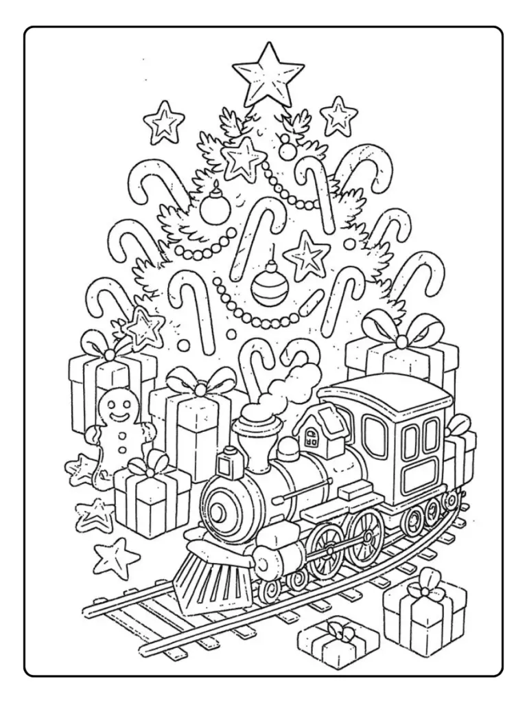 Coloriage Voiture Noel (7)