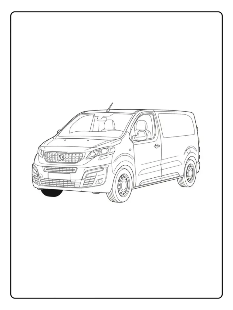 Coloriage Voiture Peugeot (10)