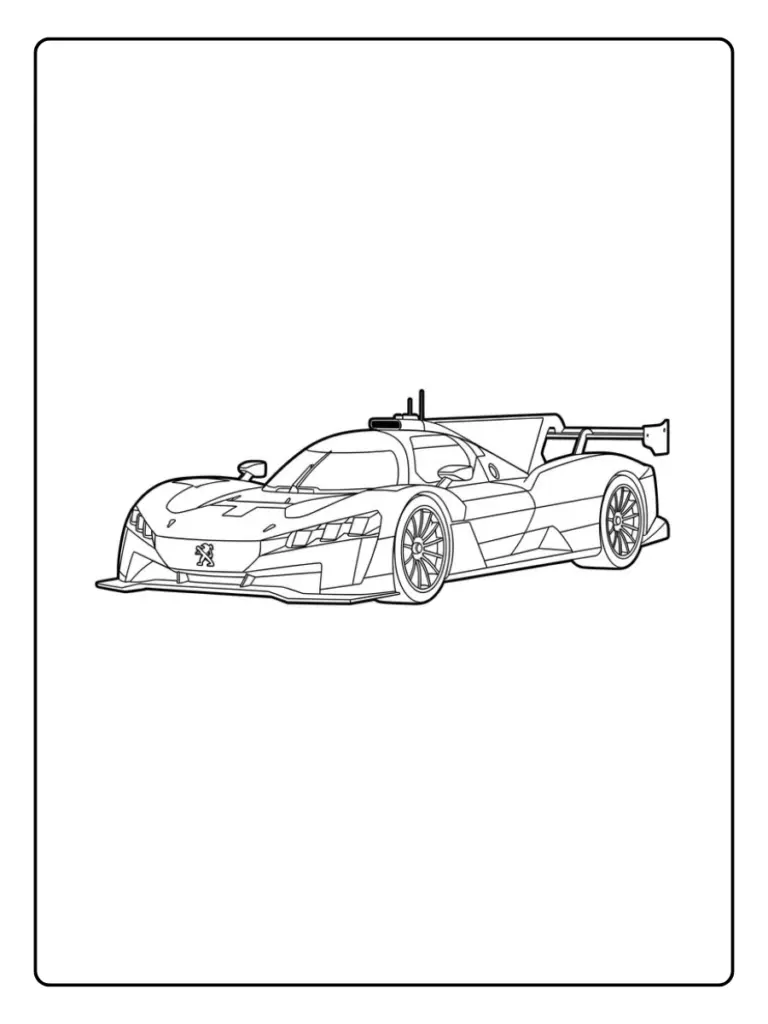 Coloriage Voiture Peugeot (11)