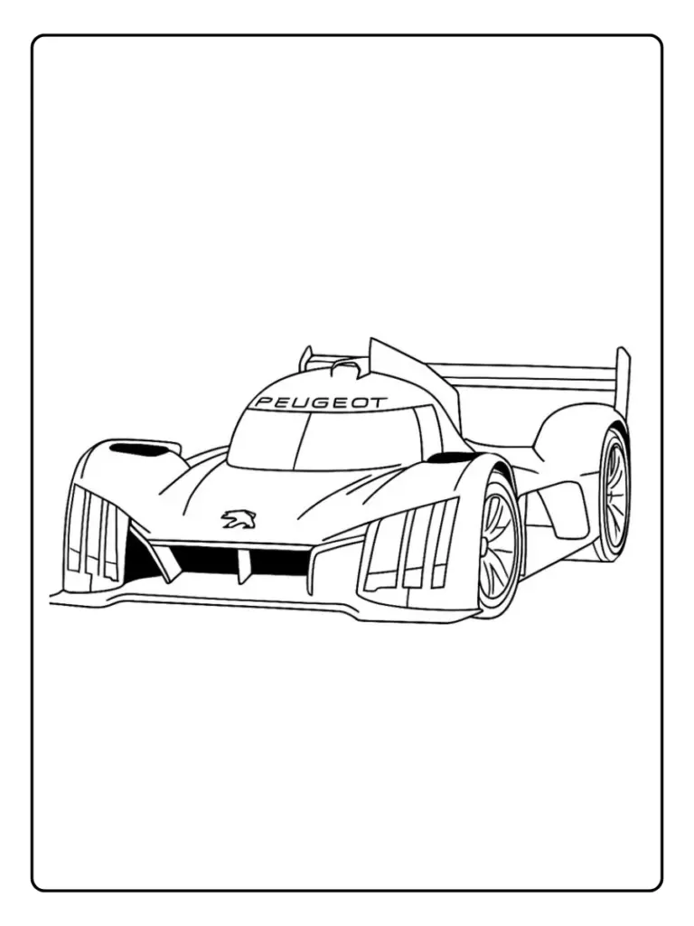 Coloriage Voiture Peugeot (13)