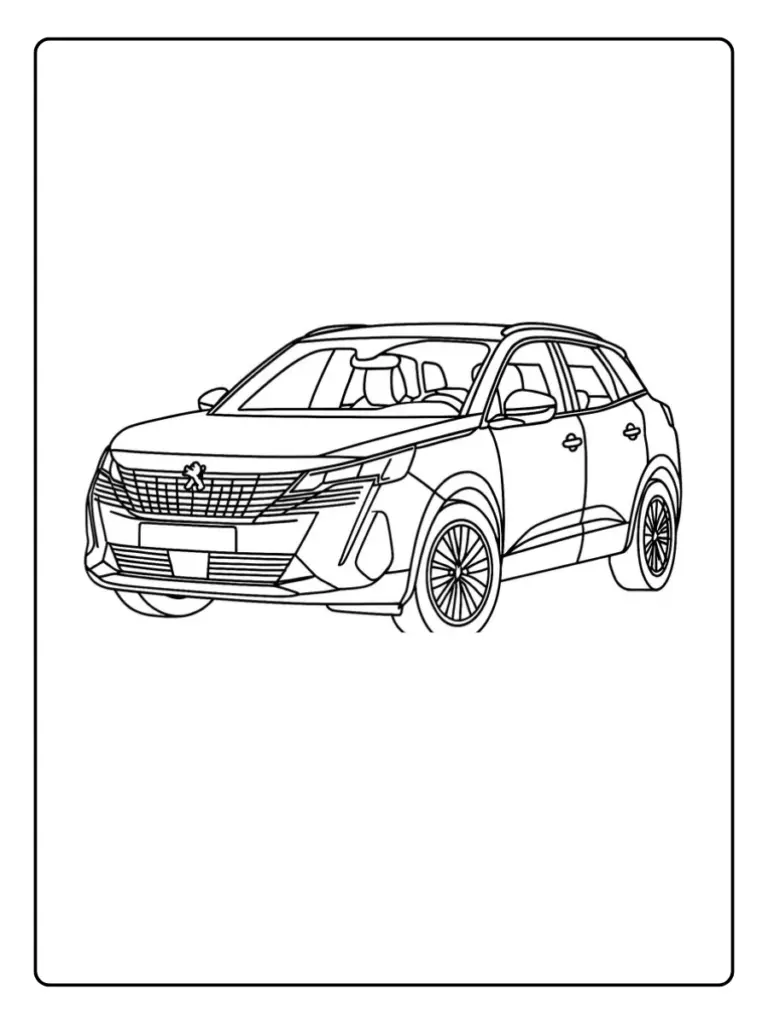 Coloriage Voiture Peugeot (15)