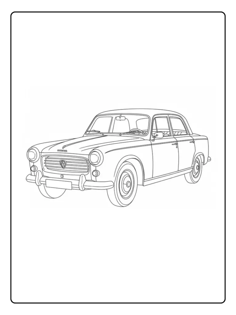 Coloriage Voiture Peugeot (5)
