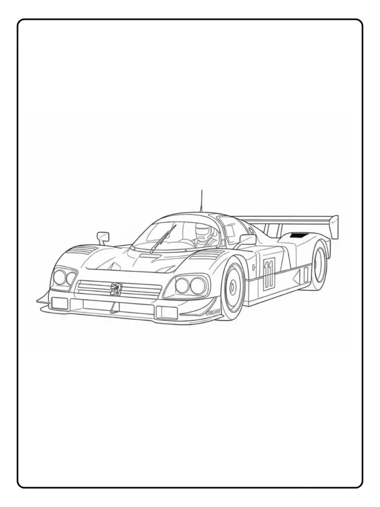 Coloriage Voiture Peugeot (6)
