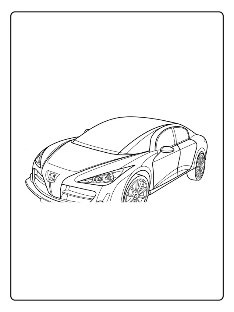 Coloriage Voiture Peugeot (8)