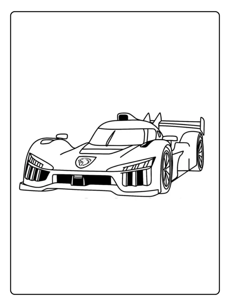 Coloriage Voiture Peugeot (9)