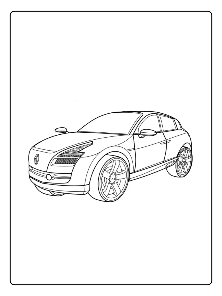 Coloriage Voiture Renault (6)