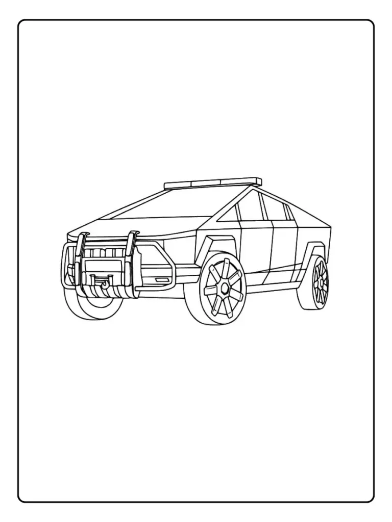 Coloriage Voiture Tesla (9)