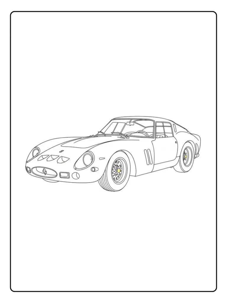 Coloriage Ferrari Circuit