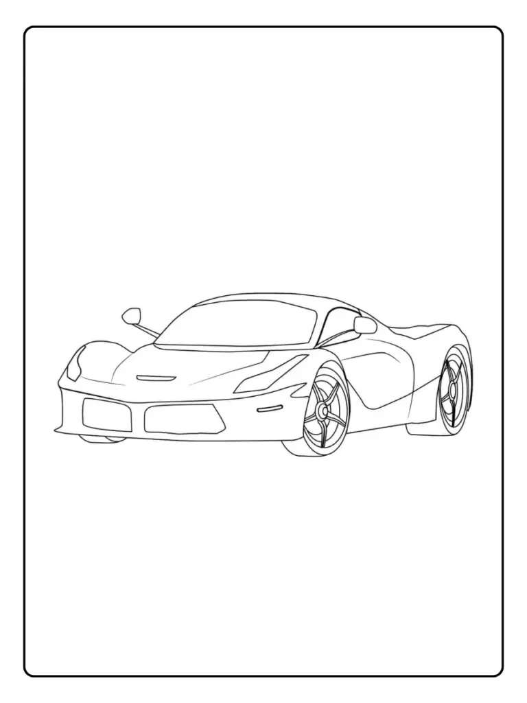 Coloriage Ferrari Racing