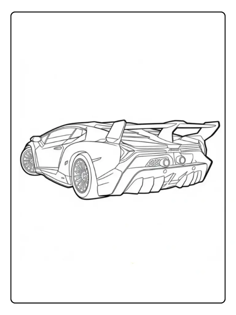 Coloriage Lamborghini Dessin