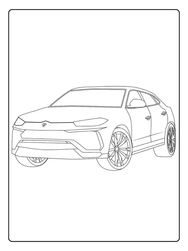 Coloriage Lamborghini Gratuit