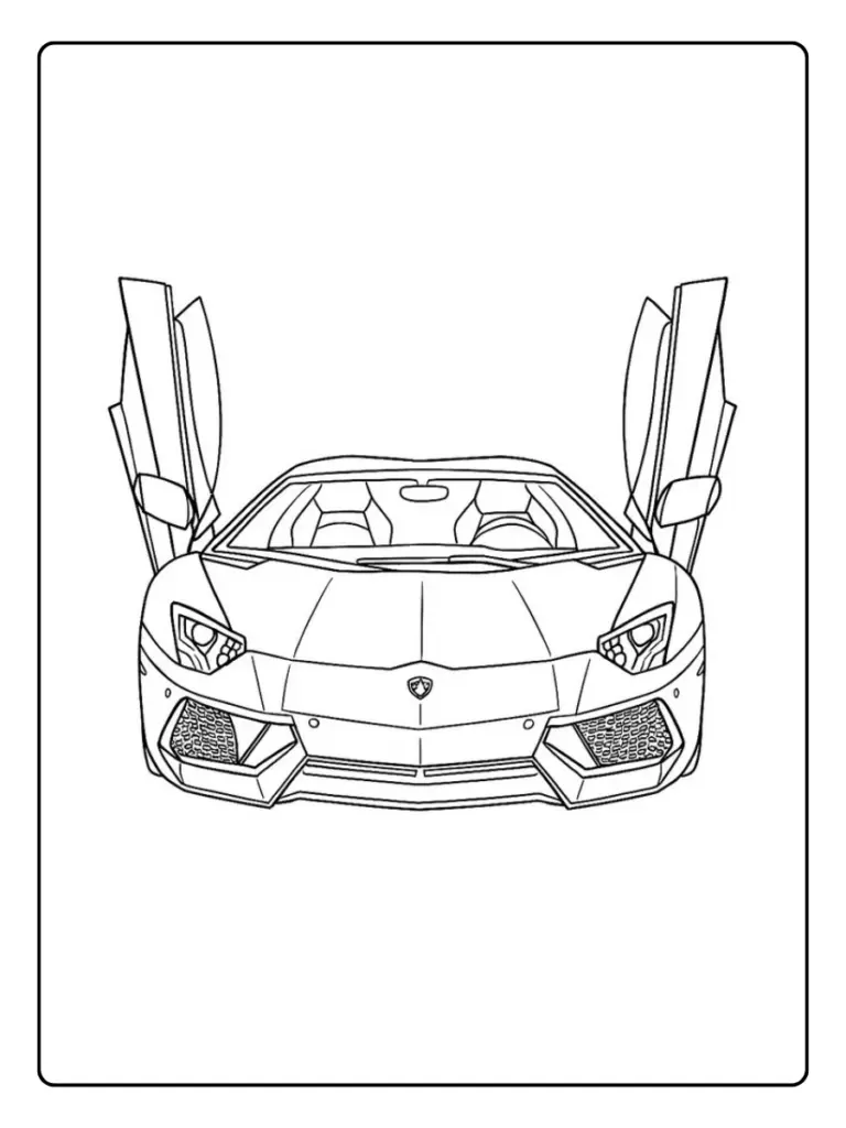 Coloriage Lamborghini Luxe