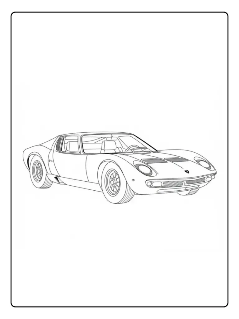 Coloriage Lamborghini Pdf
