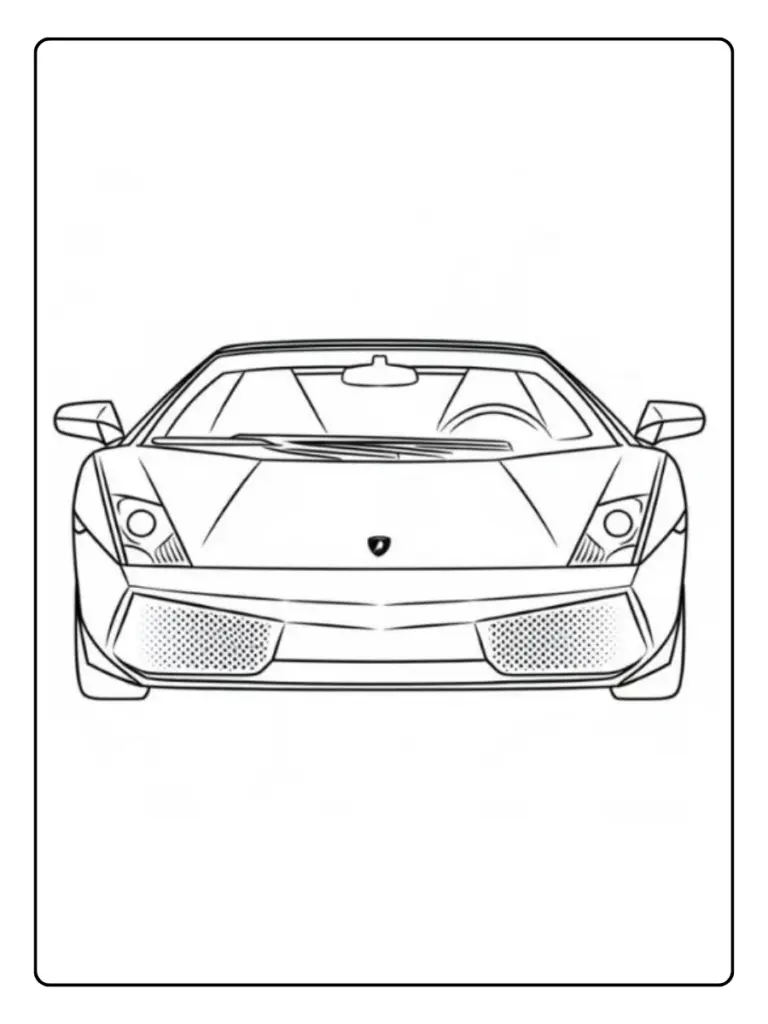 Coloriage Lamborghini Supercar
