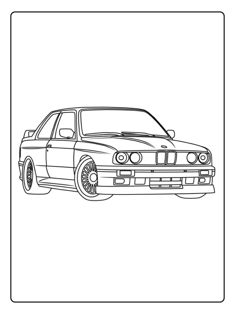Coloriage Voiture Bmw