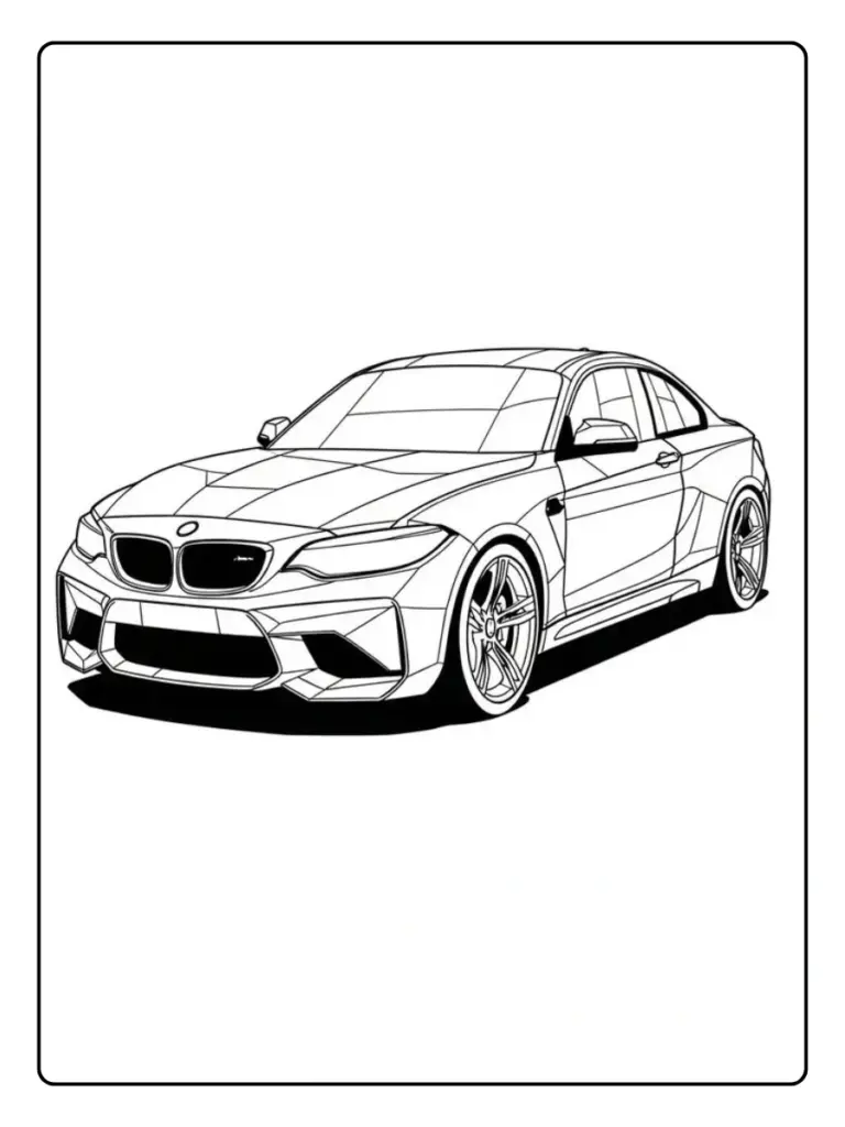 Coloriage Voiture Bmw