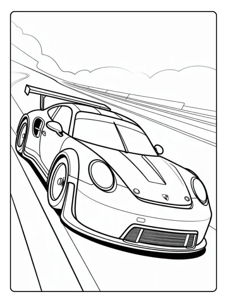 Coloriage Porsche